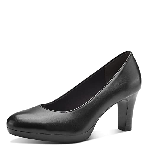 Tamaris Mujer Zapatos de tacón, señora Zapatos de tacón Clásicas,TOUCHit,Cerrado,Elegante,Noble,cómodo,Zapato de Negocios,Black,37 EU