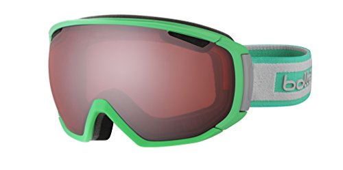 Bollé zar – Gafas de esquí, Unisex, color Matte Green/grey Vermillion Gun, tamaño M/L