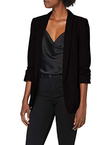 PIECES Pcboss 3/4 Blazer Noos, Chaqueta de traje Mujer, Negro (Black Black), 42 (Talla del fabricante: Large)