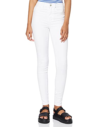 ONLY Onlroyal HW Skinny Fit Jeans, White, L / 32 para Mujer