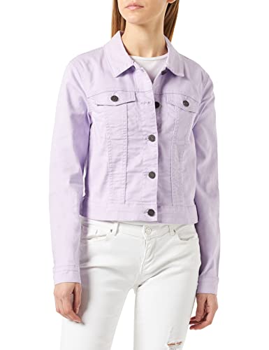Noisy may Nmdebra L/S Clr Denim Jacket S Chaqueta Vaquera, Pastel Lilac, (Pack de 12) para Mujer