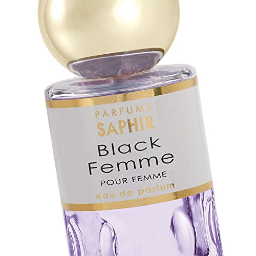 PARFUMS SAPHIR Black Femme - Eau de Parfum con vaporizador para Mujer - 200 ml